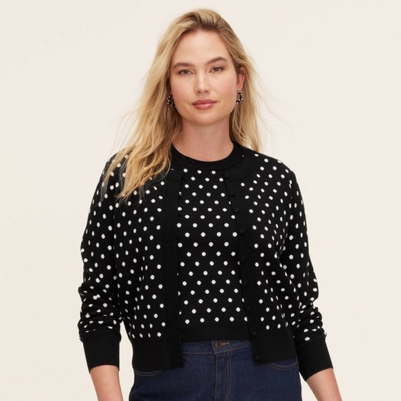 kate spade Jackets & Blazers - Kate Spade target Black and White Polka Dot Cardigan